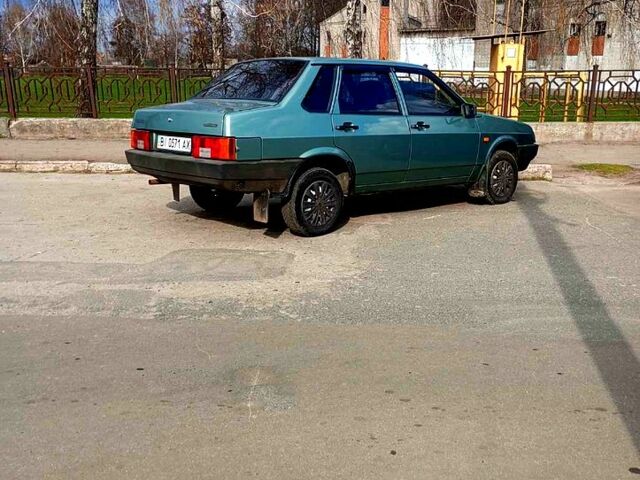 Зеленый ВАЗ 21099, объемом двигателя 1.6 л и пробегом 190 тыс. км за 2750 $, фото 3 на Automoto.ua