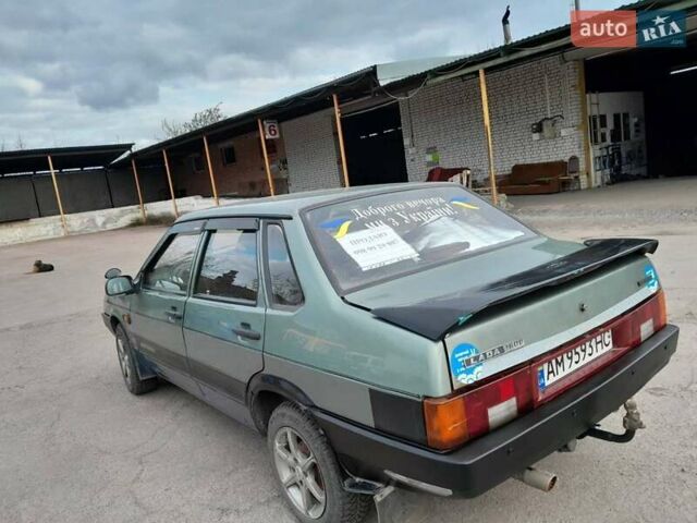 Зеленый ВАЗ 21099, объемом двигателя 1.6 л и пробегом 240 тыс. км за 2200 $, фото 1 на Automoto.ua