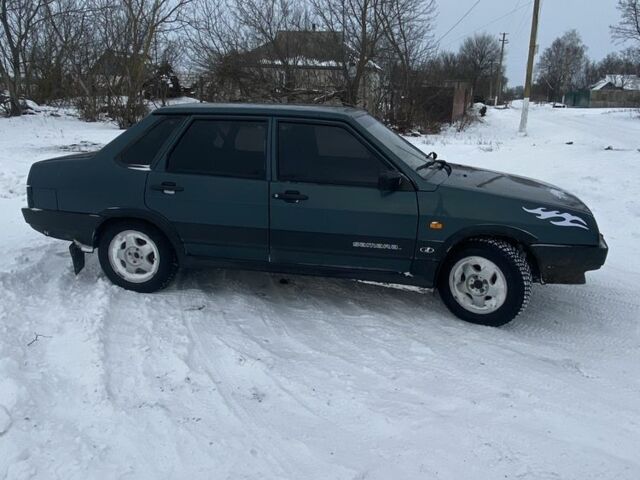 Зеленый ВАЗ 21099, объемом двигателя 1.5 л и пробегом 3 тыс. км за 2000 $, фото 2 на Automoto.ua