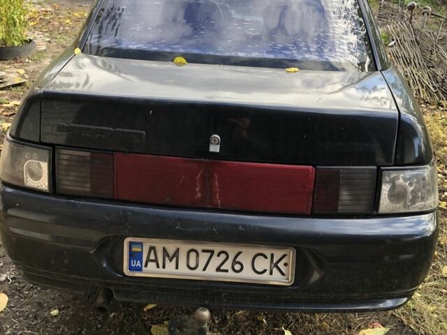 Черный ВАЗ 2110, объемом двигателя 1.5 л и пробегом 264 тыс. км за 950 $, фото 4 на Automoto.ua