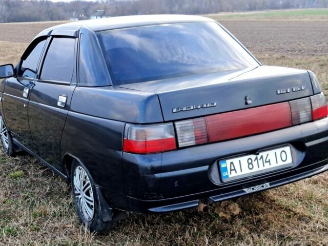 Черный ВАЗ 2110, объемом двигателя 1.6 л и пробегом 214 тыс. км за 1600 $, фото 1 на Automoto.ua