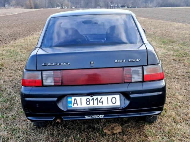 Черный ВАЗ 2110, объемом двигателя 1.6 л и пробегом 214 тыс. км за 1600 $, фото 9 на Automoto.ua