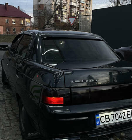 Черный ВАЗ 2110, объемом двигателя 1.6 л и пробегом 180 тыс. км за 2500 $, фото 3 на Automoto.ua