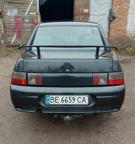 Черный ВАЗ 2110, объемом двигателя 1.6 л и пробегом 240 тыс. км за 1800 $, фото 4 на Automoto.ua