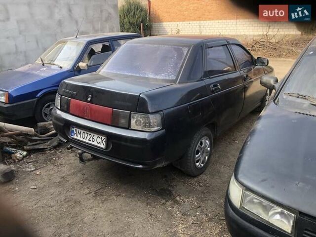 Черный ВАЗ 2110, объемом двигателя 1.5 л и пробегом 333 тыс. км за 1000 $, фото 1 на Automoto.ua