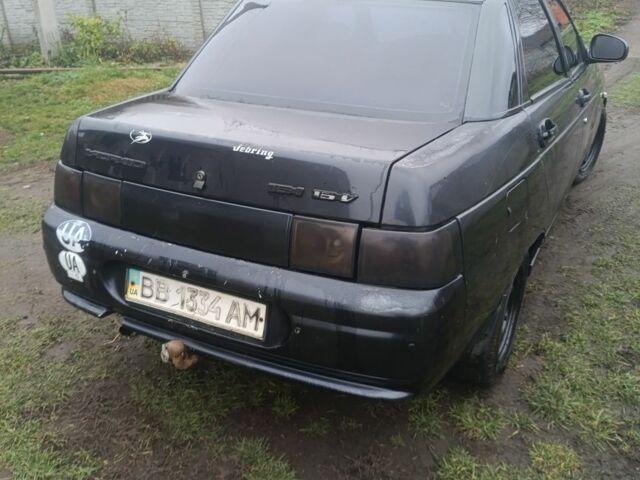 Черный ВАЗ 2110, объемом двигателя 2 л и пробегом 409 тыс. км за 679 $, фото 4 на Automoto.ua