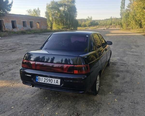 Черный ВАЗ 2110, объемом двигателя 1.6 л и пробегом 250 тыс. км за 2000 $, фото 1 на Automoto.ua