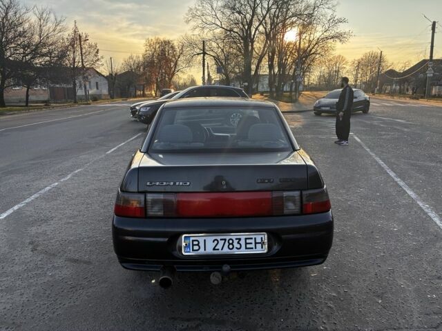 Черный ВАЗ 2110, объемом двигателя 1.6 л и пробегом 10 тыс. км за 2150 $, фото 1 на Automoto.ua