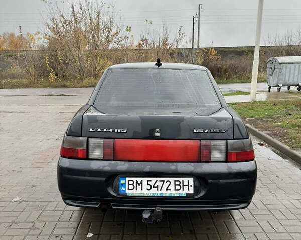 Черный ВАЗ 2110, объемом двигателя 1.6 л и пробегом 213 тыс. км за 2200 $, фото 5 на Automoto.ua