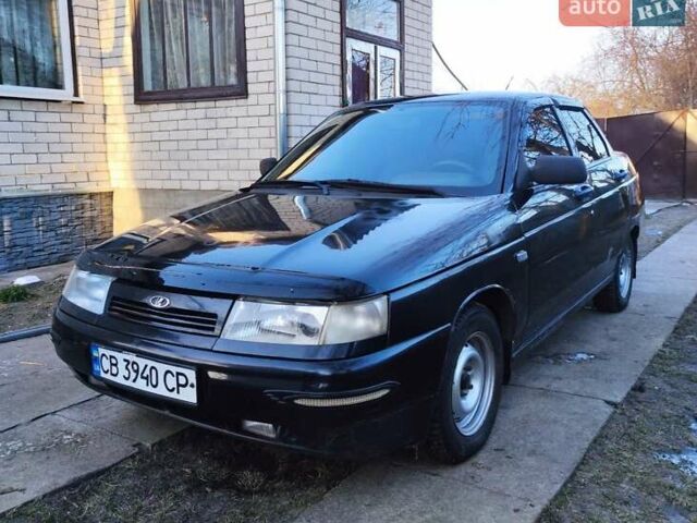 Черный ВАЗ 2110, объемом двигателя 1.6 л и пробегом 200 тыс. км за 2200 $, фото 1 на Automoto.ua