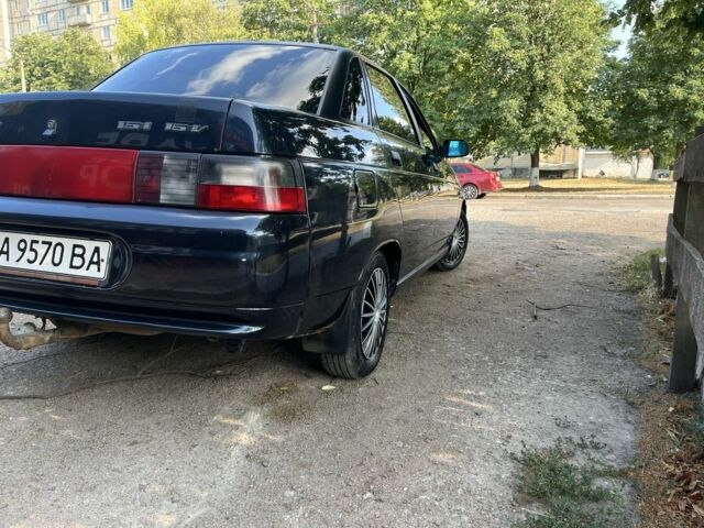 Черный ВАЗ 2110, объемом двигателя 1.6 л и пробегом 205 тыс. км за 1850 $, фото 3 на Automoto.ua