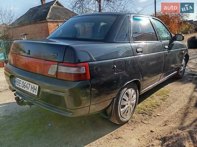 Черный ВАЗ 2110, объемом двигателя 1.6 л и пробегом 250 тыс. км за 1950 $, фото 2 на Automoto.ua