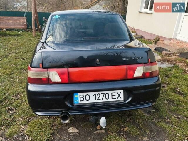 Чорний ВАЗ 2110, об'ємом двигуна 1.6 л та пробігом 208 тис. км за 2150 $, фото 12 на Automoto.ua