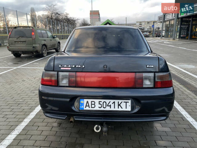 Черный ВАЗ 2110, объемом двигателя 1.6 л и пробегом 81 тыс. км за 3500 $, фото 2 на Automoto.ua