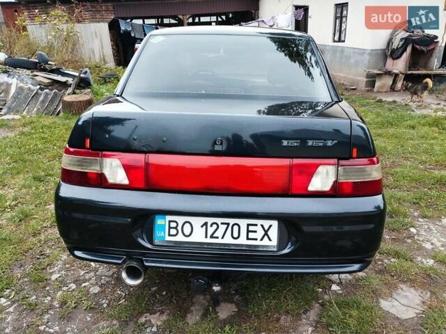 Чорний ВАЗ 2110, об'ємом двигуна 1.6 л та пробігом 208 тис. км за 2150 $, фото 22 на Automoto.ua