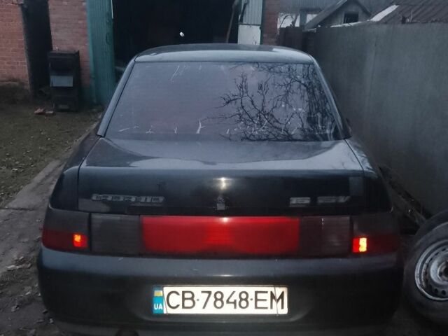 Черный ВАЗ 2110, объемом двигателя 1.6 л и пробегом 500 тыс. км за 593 $, фото 3 на Automoto.ua