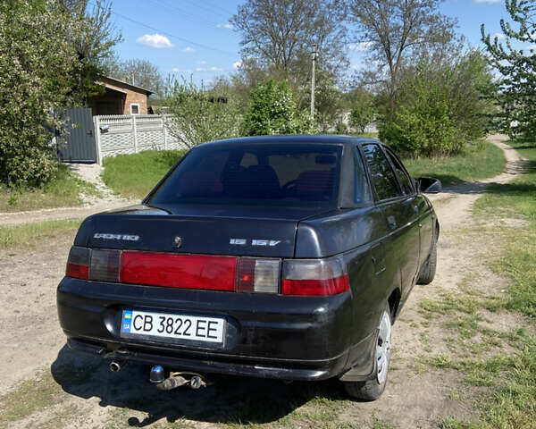 Черный ВАЗ 2110, объемом двигателя 1.6 л и пробегом 230 тыс. км за 1850 $, фото 2 на Automoto.ua