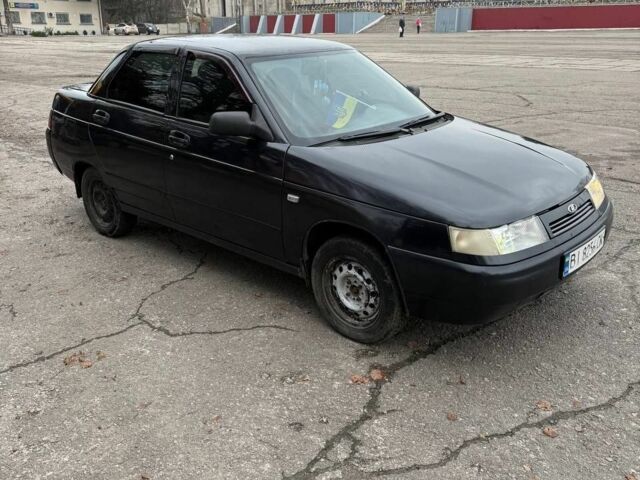 Черный ВАЗ 2110, объемом двигателя 1.6 л и пробегом 200 тыс. км за 2000 $, фото 1 на Automoto.ua