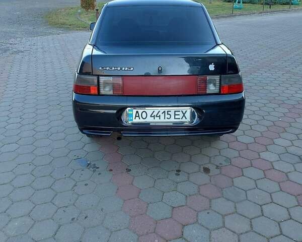 Черный ВАЗ 2110, объемом двигателя 1.6 л и пробегом 190 тыс. км за 2200 $, фото 1 на Automoto.ua