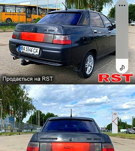 Черный ВАЗ 2110, объемом двигателя 1.6 л и пробегом 220 тыс. км за 2750 $, фото 2 на Automoto.ua
