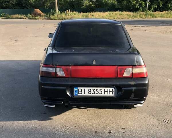 Черный ВАЗ 2110, объемом двигателя 1.6 л и пробегом 200 тыс. км за 2900 $, фото 1 на Automoto.ua