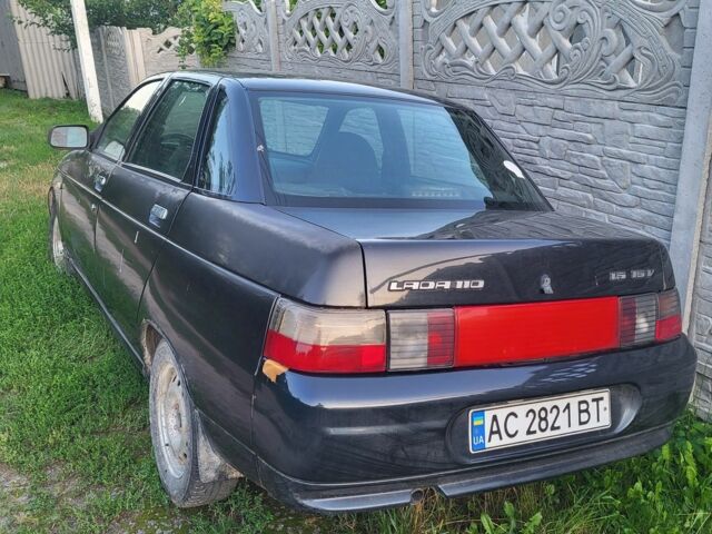 Черный ВАЗ 2110, объемом двигателя 1 л и пробегом 138 тыс. км за 1700 $, фото 2 на Automoto.ua