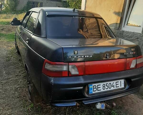 Черный ВАЗ 2110, объемом двигателя 1.6 л и пробегом 189 тыс. км за 2250 $, фото 3 на Automoto.ua