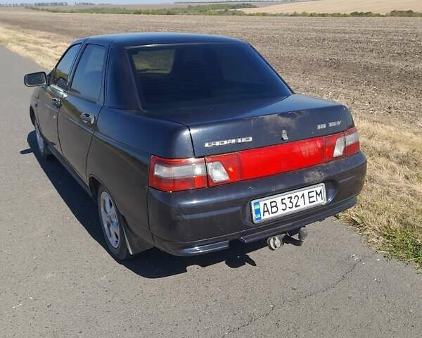 Черный ВАЗ 2110, объемом двигателя 1.6 л и пробегом 124 тыс. км за 3500 $, фото 1 на Automoto.ua