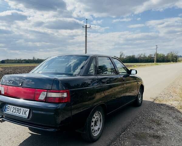 Черный ВАЗ 2110, объемом двигателя 1.6 л и пробегом 56 тыс. км за 4399 $, фото 4 на Automoto.ua