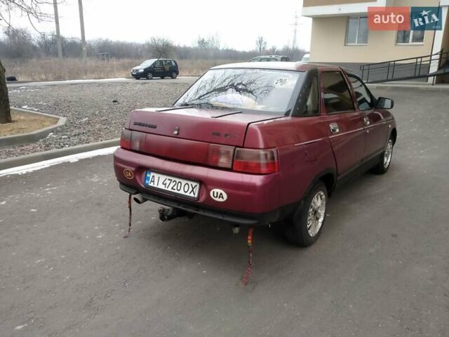 Красный ВАЗ 2110, объемом двигателя 1.5 л и пробегом 260 тыс. км за 1500 $, фото 4 на Automoto.ua