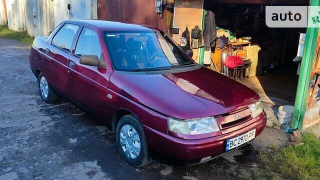 Красный ВАЗ 2110, объемом двигателя 1.5 л и пробегом 156 тыс. км за 1550 $, фото 1 на Automoto.ua