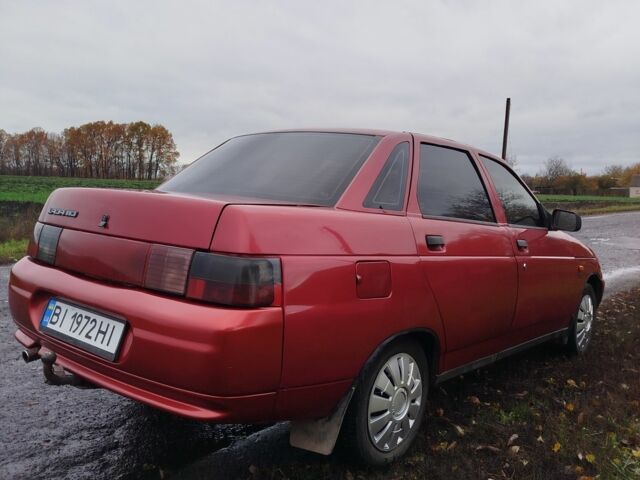 Красный ВАЗ 2110, объемом двигателя 1.5 л и пробегом 200 тыс. км за 1600 $, фото 2 на Automoto.ua