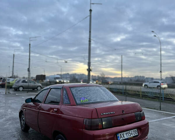 Красный ВАЗ 2110, объемом двигателя 1.5 л и пробегом 270 тыс. км за 1200 $, фото 2 на Automoto.ua