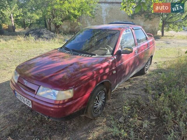Красный ВАЗ 2110, объемом двигателя 1.5 л и пробегом 220 тыс. км за 1750 $, фото 4 на Automoto.ua
