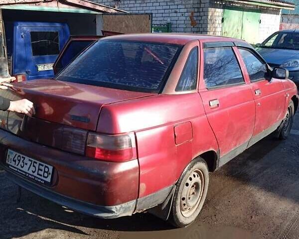 Красный ВАЗ 2110, объемом двигателя 1.6 л и пробегом 360 тыс. км за 600 $, фото 4 на Automoto.ua