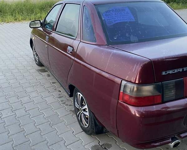 Красный ВАЗ 2110, объемом двигателя 1.6 л и пробегом 220 тыс. км за 1450 $, фото 4 на Automoto.ua