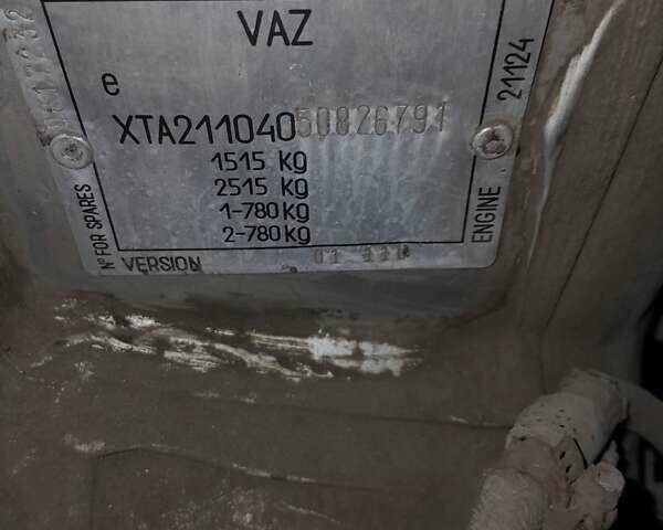 Сірий ВАЗ 2110, об'ємом двигуна 1.6 л та пробігом 176 тис. км за 1500 $, фото 17 на Automoto.ua