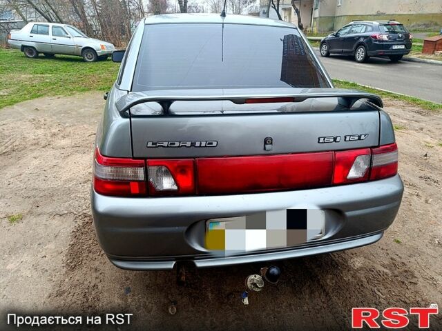 Серый ВАЗ 2110, объемом двигателя 16 л и пробегом 290 тыс. км за 2100 $, фото 1 на Automoto.ua