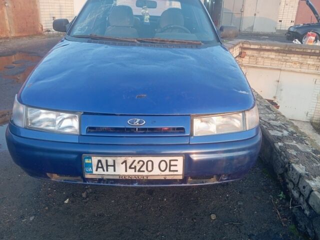 Синий ВАЗ 2110, объемом двигателя 1 л и пробегом 230 тыс. км за 600 $, фото 2 на Automoto.ua