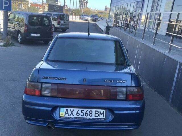 Синий ВАЗ 2110, объемом двигателя 1.6 л и пробегом 285 тыс. км за 1200 $, фото 4 на Automoto.ua