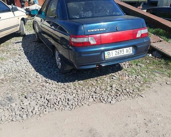 Синий ВАЗ 2110, объемом двигателя 1.6 л и пробегом 220 тыс. км за 2100 $, фото 1 на Automoto.ua