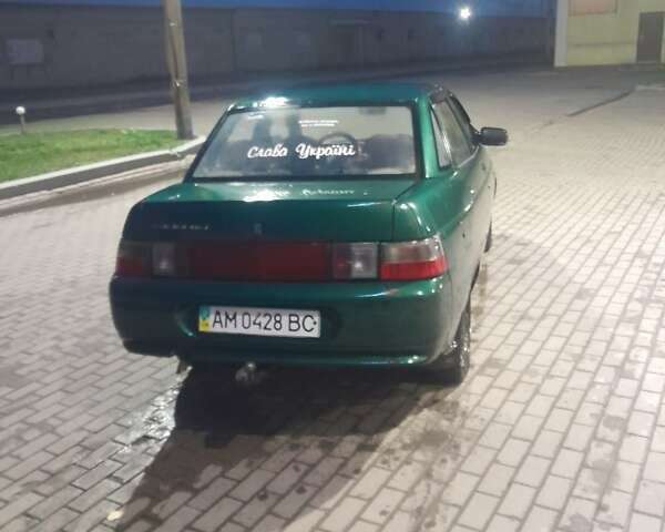 Зеленый ВАЗ 2110, объемом двигателя 1.5 л и пробегом 257 тыс. км за 950 $, фото 1 на Automoto.ua