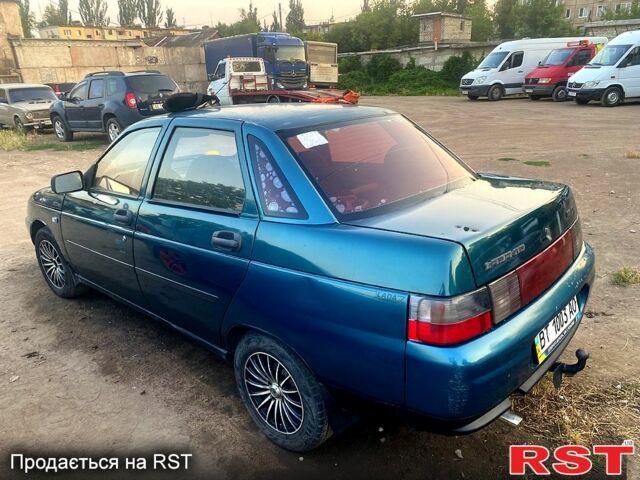 Зеленый ВАЗ 2110, объемом двигателя 1.5 л и пробегом 123 тыс. км за 1050 $, фото 1 на Automoto.ua