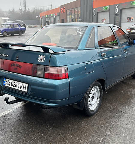 Зеленый ВАЗ 2110, объемом двигателя 1.5 л и пробегом 480 тыс. км за 2000 $, фото 1 на Automoto.ua