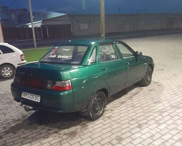 Зеленый ВАЗ 2110, объемом двигателя 1.5 л и пробегом 257 тыс. км за 950 $, фото 4 на Automoto.ua