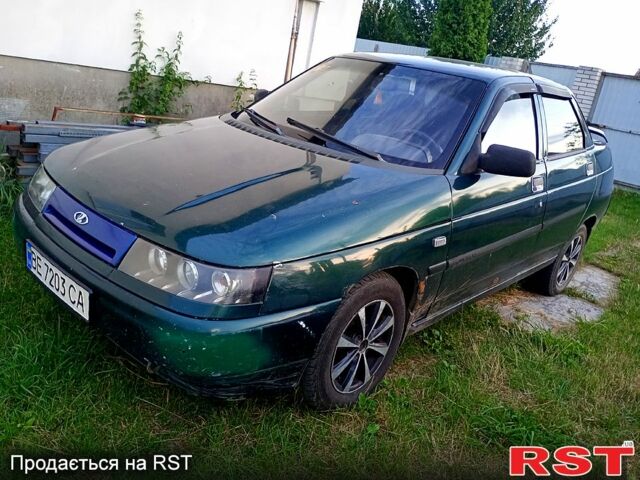 Зеленый ВАЗ 2110, объемом двигателя 1.5 л и пробегом 352 тыс. км за 900 $, фото 3 на Automoto.ua