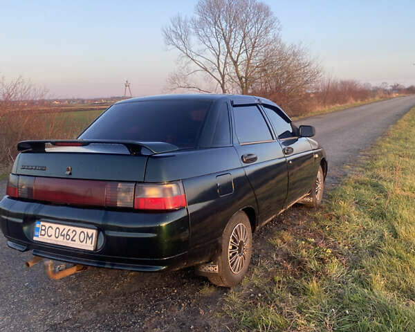 Зеленый ВАЗ 2110, объемом двигателя 1.5 л и пробегом 344 тыс. км за 1400 $, фото 4 на Automoto.ua