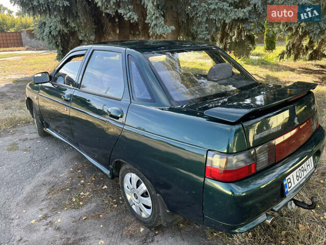 Зеленый ВАЗ 2110, объемом двигателя 1.5 л и пробегом 160 тыс. км за 2100 $, фото 2 на Automoto.ua