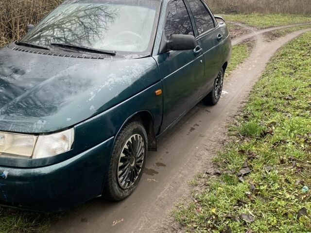 Зеленый ВАЗ 2110, объемом двигателя 1.6 л и пробегом 200 тыс. км за 1200 $, фото 1 на Automoto.ua