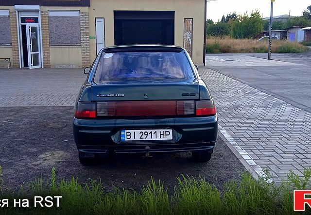 Зелений ВАЗ 2110, об'ємом двигуна 1.5 л та пробігом 270 тис. км за 1200 $, фото 1 на Automoto.ua